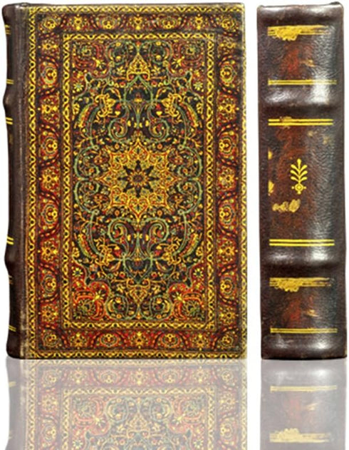 Enchanted WORL OF BOXES Persian Style Pattern Book Box Decorative Leather Secret Storage Book Box...