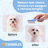 Dog Face Comb, Flea Comb for Dogs, Fine Tooth Tear Stain Remover Metal Comb, Removes Crust, Mucus, and Stains, Face Brush for Poodles & Other Bree...