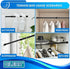 Tension Rods 28 to 48 Inches 6 Pack Adjustable Extension Black Spring Loaded Curtain Tension Rod for Windows, Closet, Cupboard, Kitchen, Bathroom,...