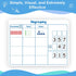 12 Pack Place Value Dry Erase Board Card,12" x 9"Regrouping Base Ten Small Whiteboard Math Manipulatives Addition Subtraction Game for Student Cla...