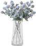 3 Pack Artificial Thistle Flowers Eryngiums Faux Plants Floral Tree Picks Christmas Greenery Picks and Sprays for Garden Wedding Prom Party Bouque...
