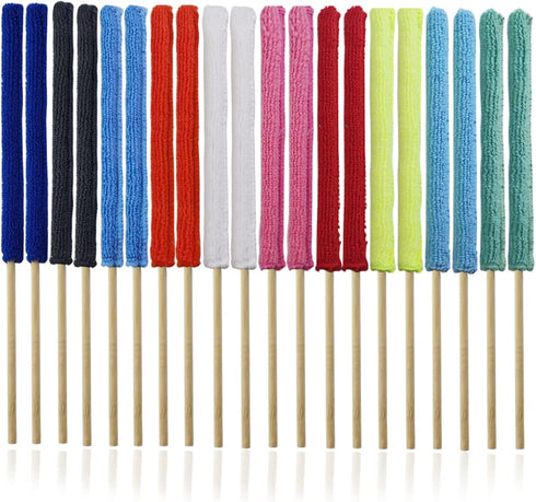 30PCS Microfiber Detail Duster Sticks Crevice Cleaning Tool Brush Mini Detail Dusters for Cleaning Home Car Window The Smallest Spaces...