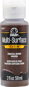 FolkArt Multi-Surface Paint in Assorted Colors (2 oz), 2908, Real Brown...