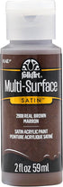 FolkArt Multi-Surface Paint in Assorted Colors (2 oz), 2908, Real Brown...