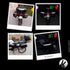 VFLUO - Reflective Sticker Sheet for Bike, Motorcycle, Scooter, Helmets, Stroller/Multi-use - DIY Adhesive board - 3M Technology - High Visibility...