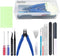 Spilay 16 Pcs Hobby Building Model DIY Tool Kit, Modeler Basic Miniature Handmade Craft Tools Set for Dollhouse Miniature Building...