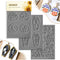 Keoker Polymer Clay Texture Sheets Halloween, Halloween Clay Texture Mat for Making Earrings Jewerly, Halloween Polymer Clay Earrings Tools (No. 4...