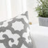 HWY 50 Grey Gray Decorative Throw Pillow Covers 18x18 Inch (1 Piece), Embroidered Cotton Farmhouse Cushion Cover Pillow Case for Sofa Couch Living...