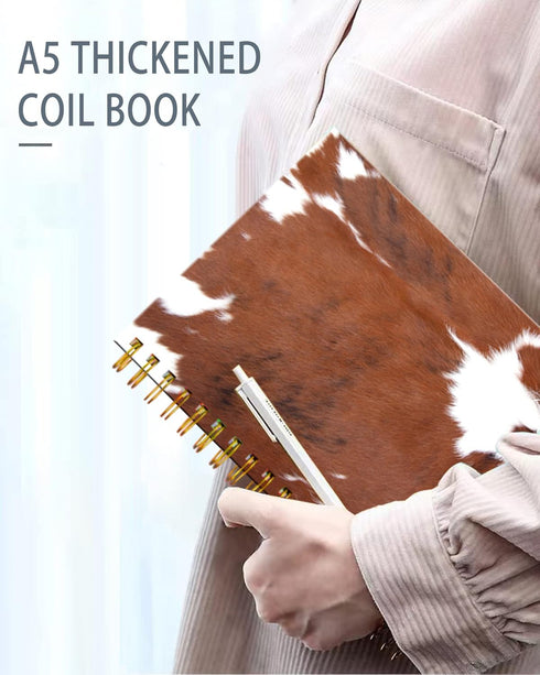 Spiral Journal Notebook,Strong Twin-Wire Binding with Premium Paper for Girl Women,60 Sheets A5 College Ruled Notebook/Journal,Perfect for School ...