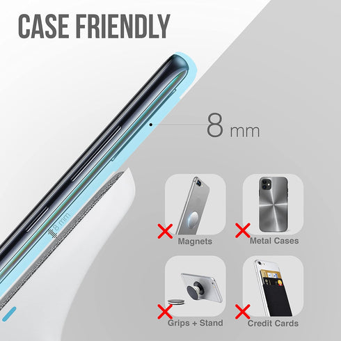 Fast Wireless Charger, Qi-Certified 10W Max Wireless Charging Stand Compatible with iPhone 15/14/13/12/11 Max/Pro/Mini/SE 2022, Samsung Galaxy S22...