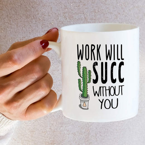 Retreez Funny Mug - Work Will Succ Without You Goodbye Farewell 11 Oz Ceramic Coffee Mugs - Funny, Sarcasm, Sarcastic, Inspirational retirement gi...
