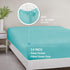 Comfort Spaces Microfiber Bed Fitted Sheet 14" Deep Pocket, Wrinkle Resistant, All Around Elastic - Year-Round Cozy Bedding, Fitted Sheet ONLY, Tw...
