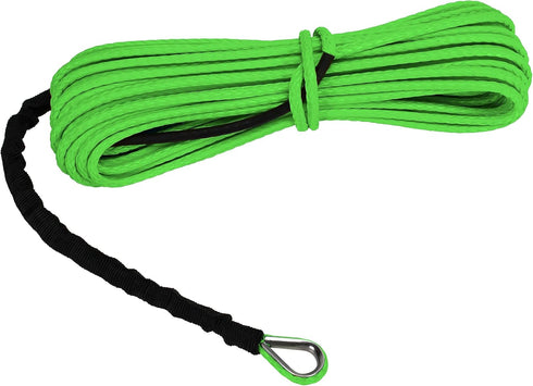 Extreme Max 5600.3224 "The Devil's Hair" Synthetic ATV / UTV Winch Rope - Lime Green...