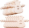 Pack of 50 Wooden Crafts to Paint 3 inch Christmas Tree Hanging Ornaments Unfinished Wood Cutouts Christmas Decoration DIY Crafts (Wooden Snowman ...