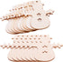 Pack of 50 Wooden Crafts to Paint 3 inch Christmas Tree Hanging Ornaments Unfinished Wood Cutouts Christmas Decoration DIY Crafts (Wooden Snowman ...