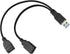 GINTOOYUN USB 3.0 Splitter Cable,USB Type A 3.0 Male to 3.0 Female and 2.0 Female Y Extension Splitter Cable for PC,Laptop,Length 30cm...