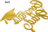 Congrats Grad Cake Topper 2025 Graduation Cake Topper Grad Party Decorations (Gold&Black)...