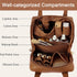 Makeup Bag Large Capacity Travel Cosmetic Bag with Handle Portable Small Cosmetics Bag for Purse Cute Makeup Storage Bag Waterproof PU Leather Mak...
