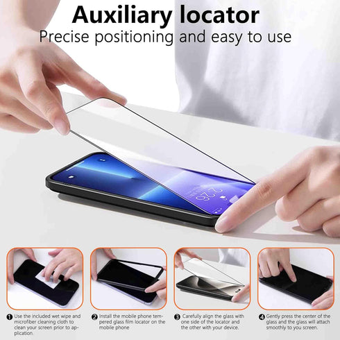 2 Pack Anti Blue Light Matte Glass Screen Protector for iPhone 13 and iPhone 13Pro and iPhone 14 Tempered Glass.Easy to Install Bubble Free Smooth...