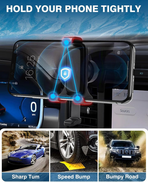 Car Phone Holder for Ford F-150 2021-2023 2024 F150 Accessories,Phone Cradles Air Vent Phone Holder Mount Ultra Stable Adjustable Phone Stand for ...
