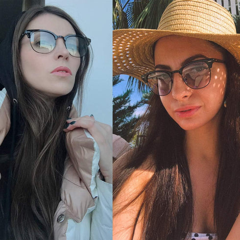Semi Rimless Polarized Sunglasses Men Photochromic Sun Glasses Women Unisex TY201903...