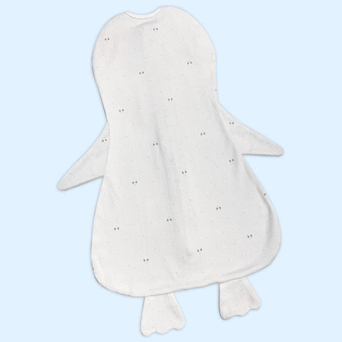 Sense-U Swaddle Blanket Adjustable Original Infant Baby Wrap Soft Cotton Star Floral Print (0-3m) (Penguin, Small)...