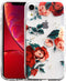 Flower Case for iPhone XR (6.1"), Floral Pattern Clear Slim Fit Ultra-Thin Girly Design, Shockproof Protective Hard PC Back with Soft TPU Bumper P...
