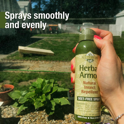 Herbal Armor DEET-Free Continuous Spray 3 oz. Travel Size Insect Repellent, Plant-Based and All Natural, Safe for Family and Pets, Mosquito and Bu...