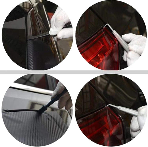 Vehicle Vinyl Wrap Tool Kit,7 Miniature squeegees with Magnets, Suitable for car Vinyl Wrapping Contours and car Window Film...