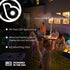 Brightz White LED Patio Umbrella Lights, Battery Operated, Fits 7-Foot Diameter Umbrellas...