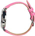 Accutime Barbie Women's Pink Glitter Analog Watch with Faux Leather Strap - Elegant Timepiece Inspired by Barbie The Movie, Silhouette Dial - BAR5...