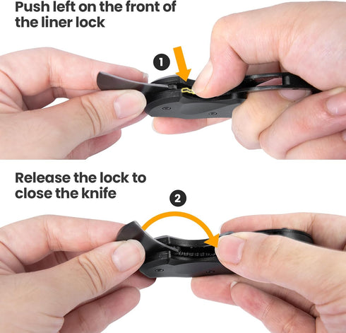 Cool Pocket Knife for Men, EDC Carabiner Knife Box Cutter with 1.34 inch Sharp Blade and Liner Lock, Small Knives Tool Gadgets for Everyday Carry,...