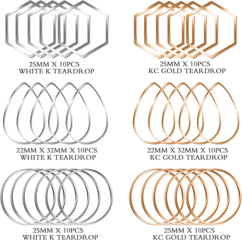 Earrings Beading Hoop for Jewelry Making, Earrings Findings Hoops Earring Charms Open Bezel Pendant Frame for DIY Craft,Earring Necklace,Crafts Su...