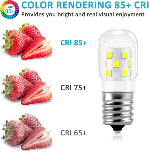 E17 LED Bulb Microwave Oven Appliance Light Bulb Super Power Saving Multiple Purpose Under Hood Over Stove Lights-3W(Equal to 40W Incandescent),38...