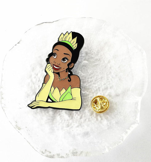 Princess Pins, Cartoon Environmental Zinc Alloy Metal Breastpin...