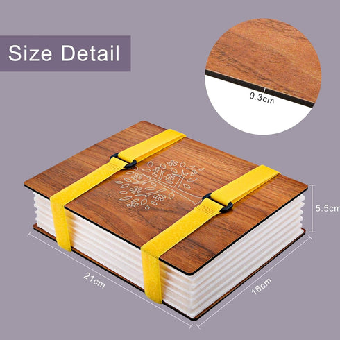 WANDIC Wooden Flower Press Kit with Instructions, 6 Layers A5 Flower Preservation Art Kit Dried Flower Craft Kit Plant Press Book for Gift DIY Art...