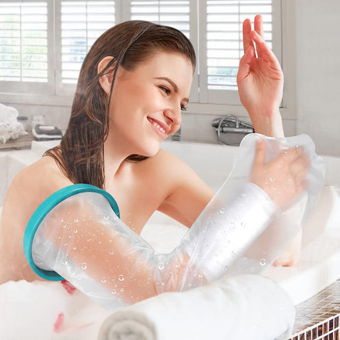 Cast Cover for Shower Arm Adult, Waterproof Cast Cover Full Arm Cast Protector for Shower Bath, Arm Cast and Bandage Cover for Broken Hands, Wrist...