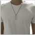 Punk Stainless Steel Razor Blade Pendant Necklace...