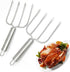 KAYCROWN Stainless Steel Turkey & Roast Lifters, Set of 2 - Turkey and Poultry Lifters Roaster Poultry Forks Great for Thanksgiving, Transfer Turk...