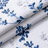 Navy Blue Valance for Windows, Watercolor Botanical Flowers Leaves Printed, Rod Pocket Window Treatments Navy and White Valances for Kitchen Cafe ...