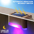 DenicMic Solar Deck Lights Outdoor, 3 Pack Solar Step Lights Waterproof Led Solar Lights for Outdoor Decks, Railing,Stairs, Step, Fence, Yard, and...