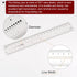 2pcs Film Flexible Ruler 8 Inch 0.5mm Scale PET Plastic Folding Straight Ruler Calibration Soft Ruler Measuring Tool for Factory, Transparent...
