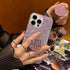 Case for iPhone 15 Pro Max Case Glitter Bling for Women Girls Sparkle Cover, with Ring Stand Holder Protective Case 6.7 inch (Pink)...