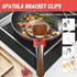 Spoon Pot Holder Spatula Clips for Pan, Spoon Holder for Pot Silicone Clip for Spoon, Heat Resistance Non-Slip Silicone Pot Spoon Holder Clips 2 P...