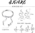 FIBO STEEL Snake Jewelry Set Snake Necklace Ring Earrings for Women Dangle Earrings Gold Snake Earrings Knuckle Rings Adjustable Necklace Hallowee...