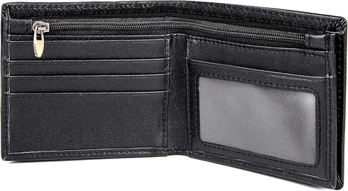 Polare Men's RFID Blocking Cowboy Genuine Natural Crazy Horse Leather Bifold Wallet...