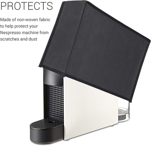 kwmobile Cover Compatible with Nespresso Essenza Mini - Plastic Case for Coffee Maker Machine - Dark Grey...