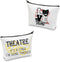 CMNIM Drama Makeup Bag Comedy Tragedy Mask Gift For Drama Theater Lover Cosmetic Pouch Bag Theatre It's A Stage I'M Going Through (LOVE Drama Make...