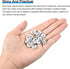 uxcell 200Pcs 6mm Rondelle Spacer Beads, Silver Plated Rhinestone Spacer Beads, Round Spacer Loose Beads for DIY Bracelet Necklace Jewelry Making ...