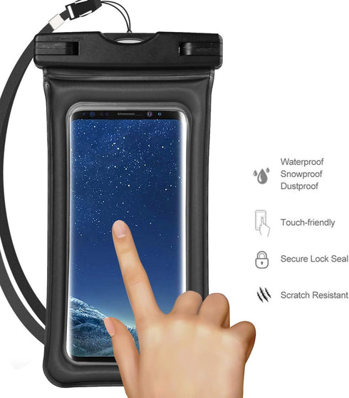 Floating Waterproof Dry Bag w/Armband & Lanyard for Samsung Galaxy S10+ S9+ S8+ / A20 A30 A50 M30 A6+ A7 A8+ / J4+ J6+ J8 / Huawei P30 Pro/Motorol...